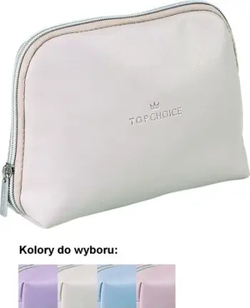 Çantë kozmetike Top Choice TC Leather 96976, 19 x 13.5 cm, imitim lëkure, rozë