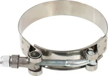 Kapëse T-Clamp TurboWorks F 47-55mm, çelik inox, 19mm, argjendtë