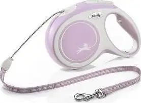 Zingjir për kafshë shtëpiake Flexi, XS, 3m, rozë