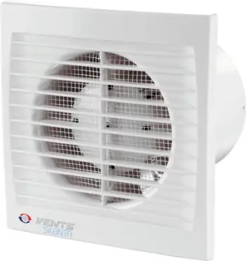 Ventilator aksial Vents 150SILENTA-STHL, diametër 150mm, 20W, me timer dhe higrostat, i bardhë