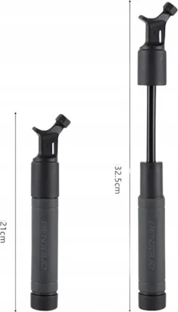 Pompë dore LEAN Toys 21 cm, për dyshekë dhe topa, e zezë