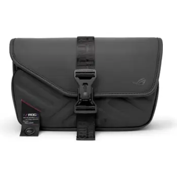 Çantë krahu ASUS ROG SLASH Sling Bag 4.0, PU leather, poliester, e zezë