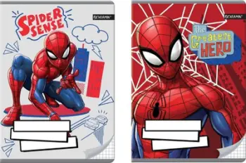 Fletore A5 Beniamin Spider Man, 32 fletë katror, set 10 copë, shumëngjyrëshe