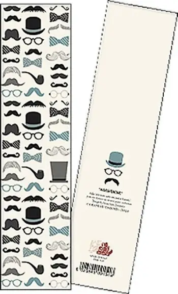 Shënues libri Tassotti Moustache, karton 300 g/m2, 2 copë, shumëngjyrësh