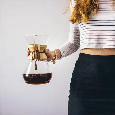 Bokall për kafe Chemex Brewer, transparent/ i kaftë - 2