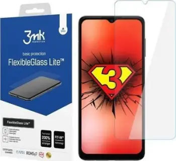 Mbrojtëse ekrani 3MK FlexibleGlass Lite për Samsung Galaxy M04, xham hibrid, 0.16mm, transparente