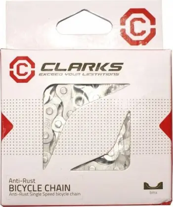 Zinxhir biçiklete Clarks C410AR, 1 shpejtësi, 112 hallka, argjendtë
