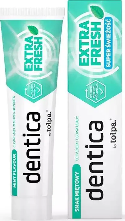 Pastë dhëmbësh Tołpa Dentica Extra Fresh Mint, 100 ml, freski mente - 1