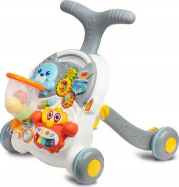 Ecës dhe tavolinë loje TOYZ Spark 2 në 1, për fëmijë 12m+, gri