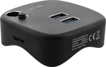Docking station InLine 35392, USB 3.0, Gigabit Ethernet, gri alumini