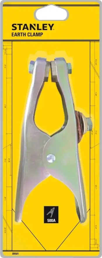 Kapëse tokëzimi STANLEY Ground Clamp 500, 500A, metalike