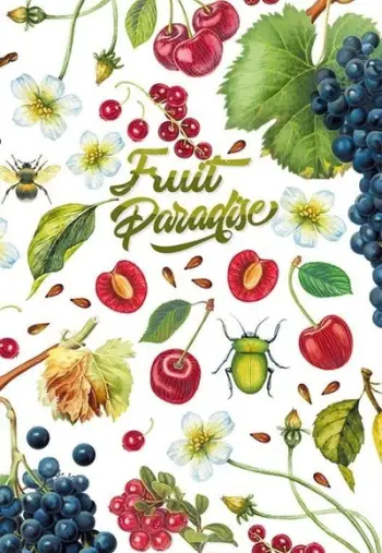 Fletore Fresh Decorative Notebook, 143x210mm, 80 faqe grid, me qershi