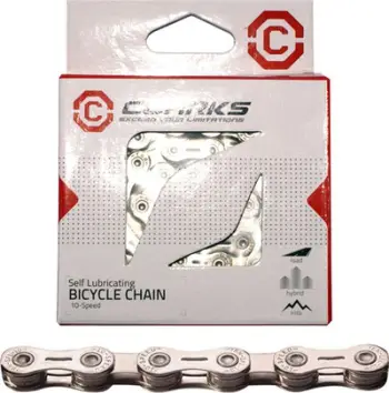Zinxhir biçiklete Clarks YBN CSL-H10CR, 10 shpejtësi, vetë lubrifikues, argjendtë