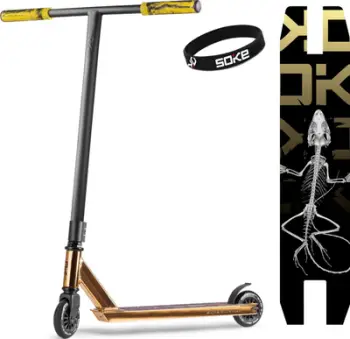 Trotinet stunt Soke EVO Street, rrota 100mm ABEC-9, deri 100kg, ngjyrë ari