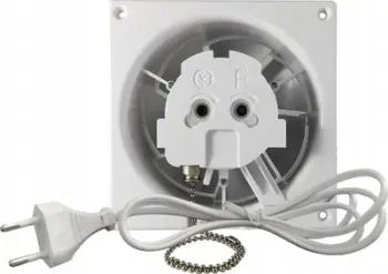 Ventilator banjo Inline Fan Glass FI100, sensor lagështie, i bardhë mat