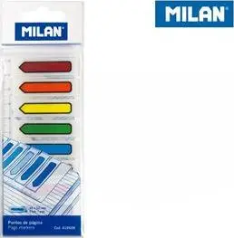 Shënues transparent Milan Index Tabs Arrows, 45 x 12 mm, shumëngjyrësh