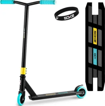 Trotinet stunt Soke GO! 1544, timon 360°, ABEC 9, blu