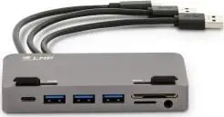 Docking station LMP Attach Dock Pro, 10 porta, për iMac, i hirtë