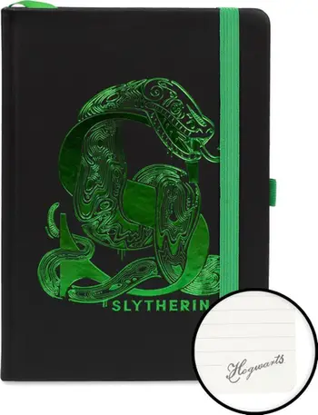 Fletore Harry Potter Slytherin, A5, kapak i fortë, e gjelbër