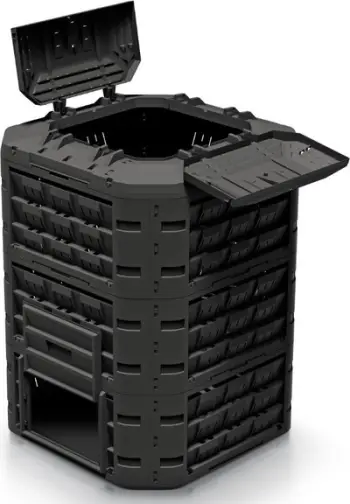 Komposter Prosperplast Compogreen Vario, 950L, plastikë rezistente, i zi