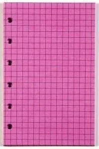 Fletore insert Antra Grid, format xhepi 125x80 mm, 20 fletë, rozë - 1