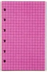 Fletore insert Antra Grid, format xhepi 125x80 mm, 20 fletë, rozë