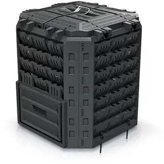 Kompostues COMPOBOX 310L, plastik, 310L, i zi - 1