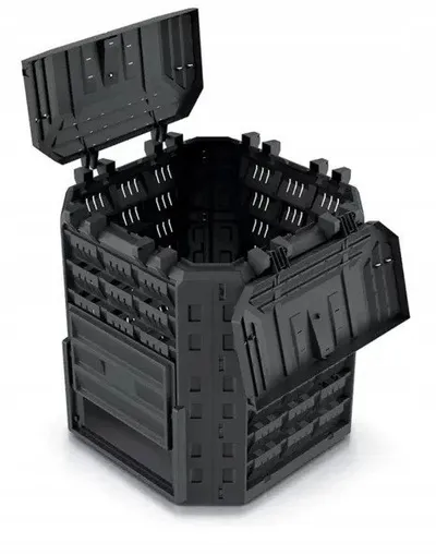 Kompostues COMPOBOX 310L, plastik, 310L, i zi - 2