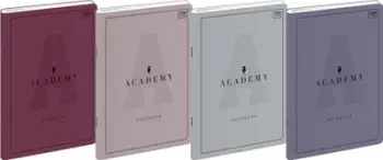 Fletore Interdruk Academy, 10 copë, 60 fletë A5, me katrorë, shumëngjyrëshe