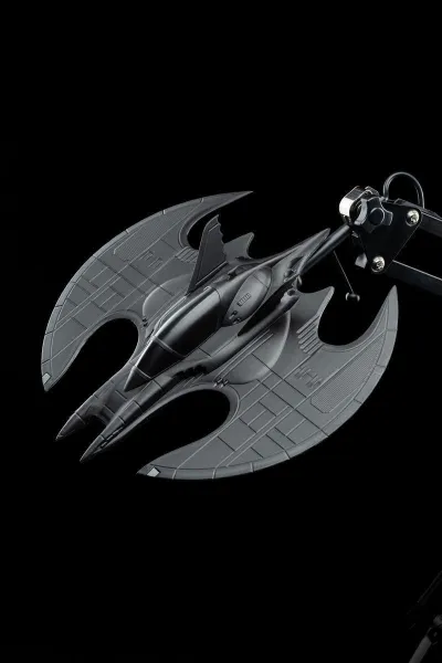Llambë tavoline Batman Batwing, krah i lëvizshëm, USB, e zezë - 4