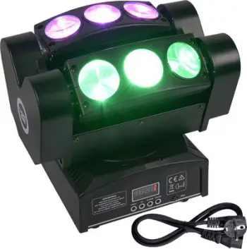 Efekt drite Light4Me Spider Head 6x10, 6x10W LED RGBW, DMX, i zi