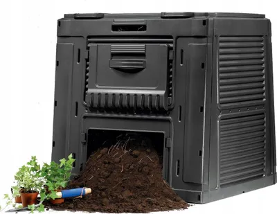 Kompostues Keter Composter E-470L, 470L, plastikë, i zi - 2