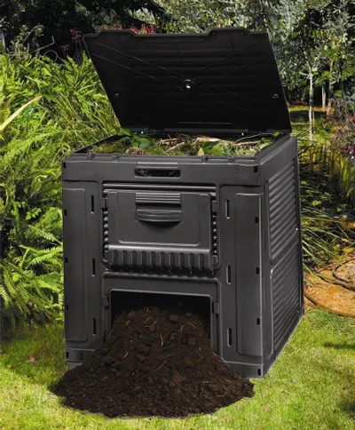 Kompostues Keter Composter E-470L, 470L, plastikë, i zi - 4