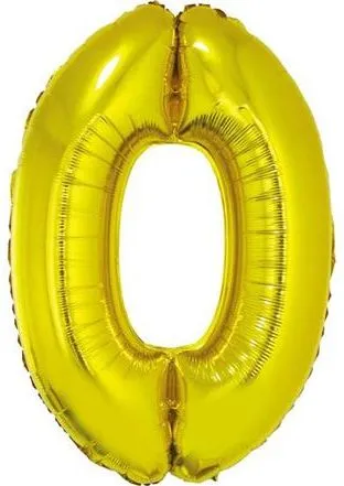 Balonë numër Balnek 0, 92 cm, e artë - 2
