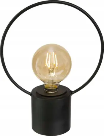 Llambë tavoline LED Blush Living, 26.5cm, e zezë