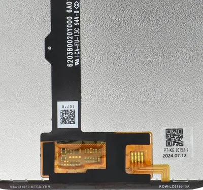 Ekran LCD FixCell për Motorola G8, OEM, pa kornizë, i zi - 3