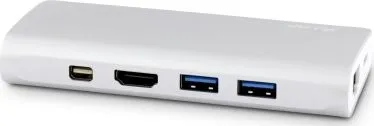 Docking station USB C LMP USBC TRAV SL, HDMI VGA Ethernet, i argjendtë - 3