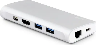 Docking station USB C LMP USBC TRAV SL, HDMI VGA Ethernet, i argjendtë - 5