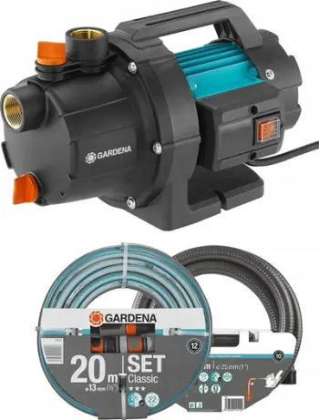 Pompe kopshti Gardena 3000/4 Basic Set, 3000 L/orë, 3.5 bar, blu