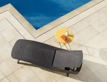 Shezlong kopshti KETER Pacific Lounger, plastikë ratan, i kafe