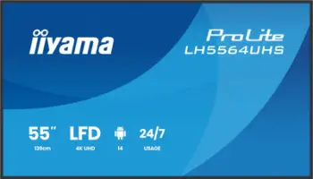 Ekran digital signage Iiyama LH5564UHS B1AG, 55", 4K, 500 cd/m², i zi