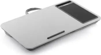 Tryezë portative për laptop InnovaGoods Deskion XL, me jastëk, e zezë gri