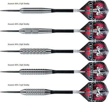 Shigjeta dart Harrows Assassin, 80% tungsten, profesionale