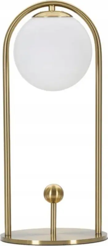 Llambë tavoline Mauro Ferretti Glamy Arc, 47cm, 1xE14 40W, ari e bardhë