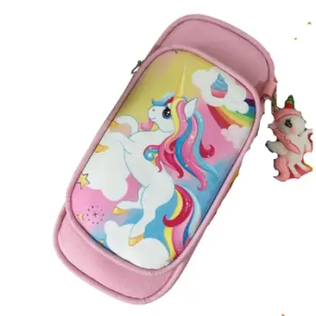 Çantë lapsash Promax Unicorn, 20x6x9cm, vjollcë
