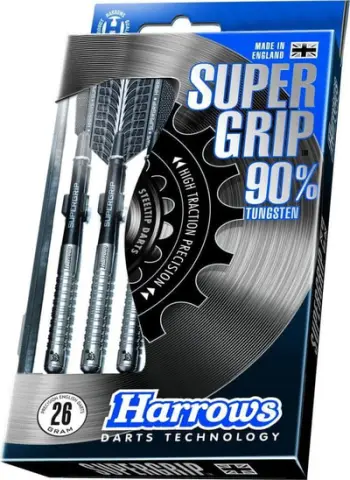Shigjeta darts Harrows Supergrip Elite Tungsten, 90% tungsten, set profesional, argjend