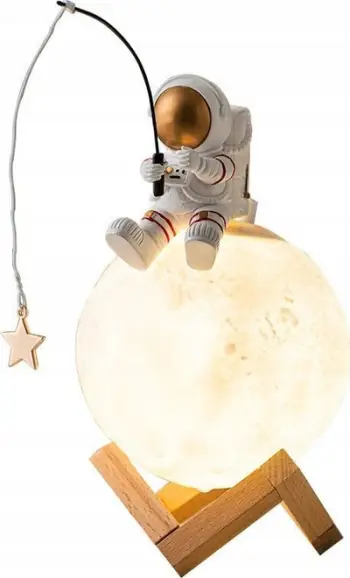 Llambë tavoline OEM Astronaut Moon, lagështues ajri, USB, shumëngjyrëshe