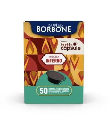 Borbone Inferno, përzierje kompatibile me A Modo Mio® (50 kapsula)