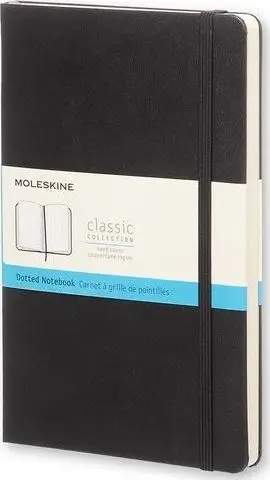 Fletore Moleskine Classic, 13x21 cm, faqe me pika, e zezë