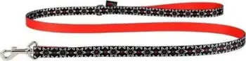 Zinxhir qeni Dino DINO LEASH TAPE IVO, 120cm, 25mm, i zi me lule